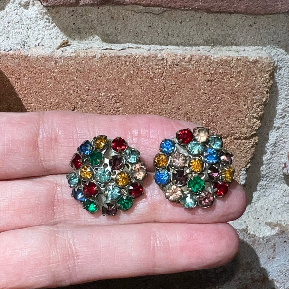 Very Vintage Fruit Salad Earrings - Picture 1 of 9